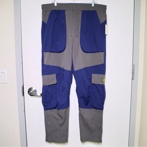 AIME LEON DORE - Blue/Gray Nylon Casual Cargo Pants - Men's XXL, 2XL NEW NWT 🔥